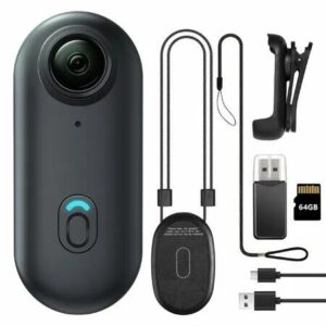 64GB FHD 1080P Mini Body Camera,Wearable Action Body Cam,Thumb Size Hands Free Recording Body Worn Camera,Premium Portable Camcorder (Black)