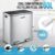 60L Dual Compartment Dustbin Stainless Steel Kitchen Garbage Rubbish Bin with Pedals