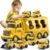 Construction Toddler Truck Toys for Age 3+ Boys,5-in-1 Friction Power Vehicle Car Toy for Toddlers,Carrier Truck Toys for Kids,Christmas Birthday Gifts for Girls Age 3+