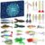 Fishing Lure Advent Calendar for Men Teens 24 Days Topwater Lures Fishing Tackle Xmas Surprise Bait Gift Father Brother Boyfriend