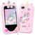 Kids Smart Phone Toy with Touchscreen Dual Camera Music Learning Educational Christmas Birthday Gifts Age 3+ Pink