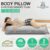 Luxdream Shredded Memory Foam Body Pillow Support Long Pillow with Bamboo Cover