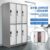 6 Doors Locker Cabinet Steel Storage Cupboard for Office School Gym