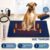 Heated Dog Pad Pet Cat Doggy Heating Bed Puppy Electric Heater Mat Thermal Protection XL 75x45cm