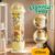 Kids Toys Storage Tube Box Stuffed Animal Zoo Plush Soft Doll Organiser Playroom Display Cabinet Holder Container Vertical Stand with Wheels 172x31cm