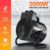 2 in 1 2000W Portable Electric Heater Industrial Fan Heater Freestanding Carpet Dryer with SAA Black