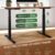 Stand Up Desk Frame Electric Sit and Standup Table Base Legs Heavy Duty Adjustable Rising Standing Underframe Carbon Steel Dual Motor Black