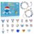 2025 Advent Calendar for Jewellery Girls 24 Days Christmas Countdown Calendars with 2 Bracelets 22 Pcs Unique Cartoon Charm Beads Bangles